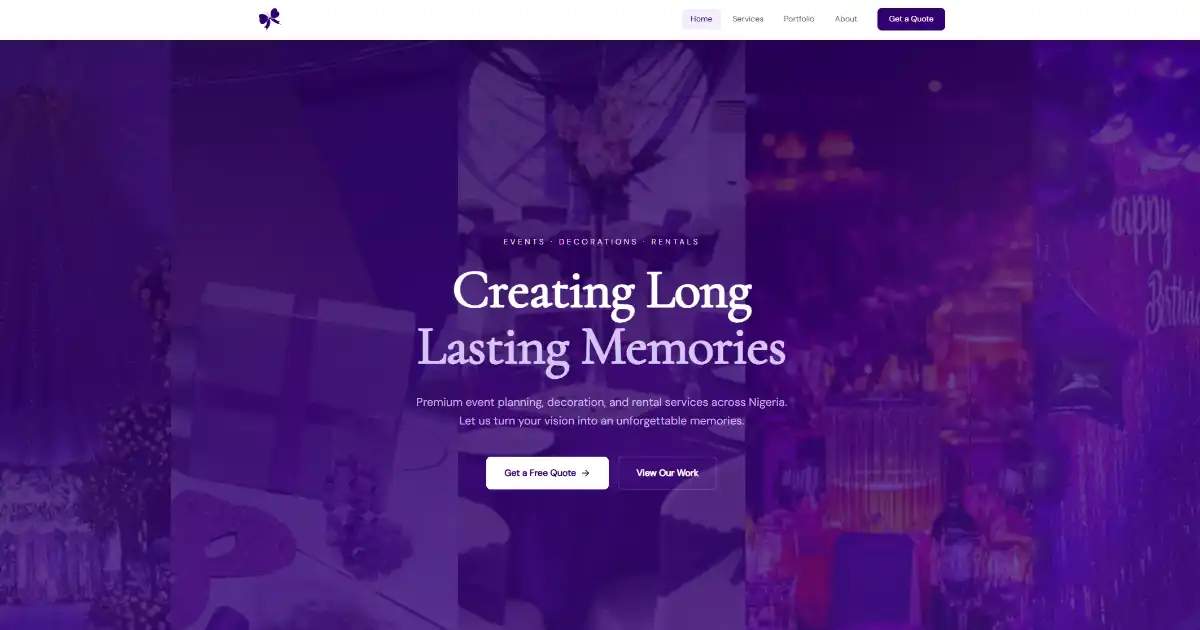 Addis Events: Event Planning Website & Quote System